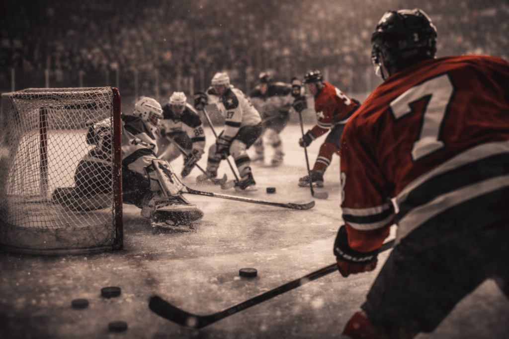 La diferencia entre presión ofensiva y volumen de tiros en hockey